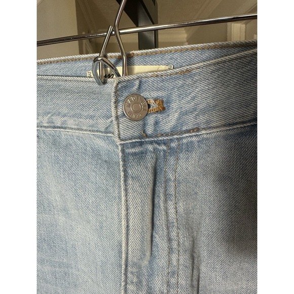 Madewell 90s Straight Crop Jeans Women's Size 33 Light Wash Distressed Denim - Picture 5 of 10